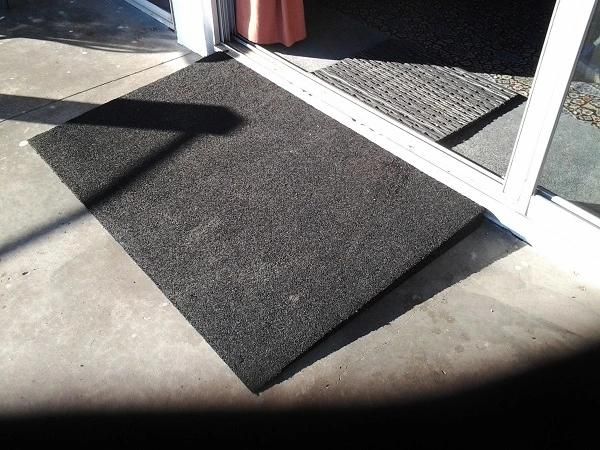 Non-Flammable Rubber Mat Ramp for Wheelchair