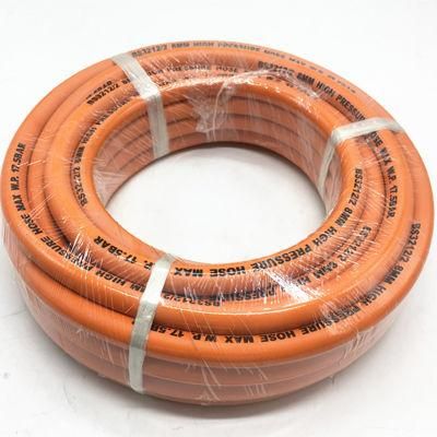 High Tensile Flexible Orange LPG Rubber Gas Hose in Industry