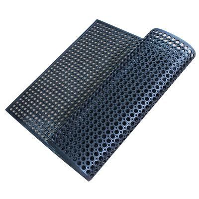 Anti Slip Rubber Mat, Drainage Rubber Mat Antibacterial Floor Mat Anti-Fatigue Mat