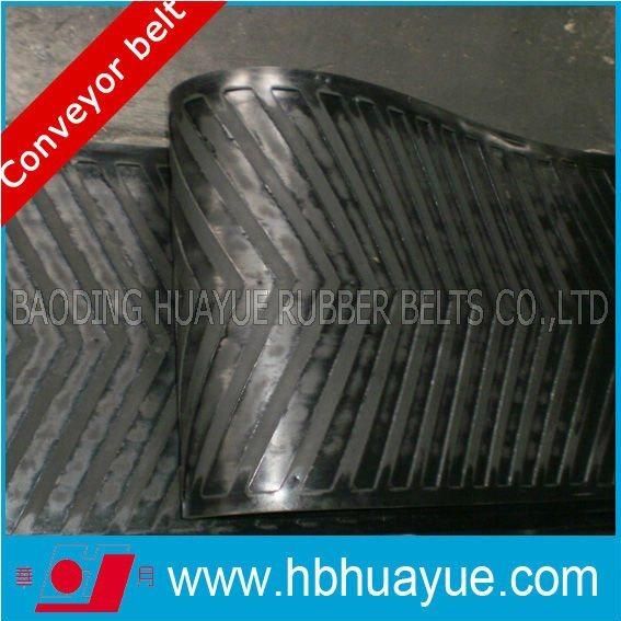 Quality Assured Special Pattern Chevron Rubber Conveyor Belt Huayue Cc Nn Ep St