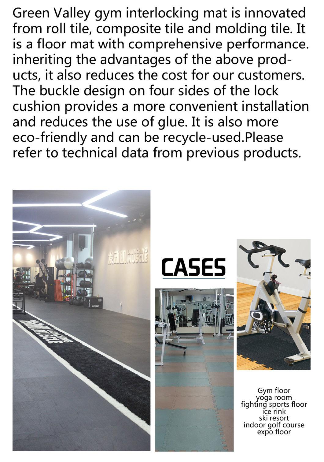 EPDM Crossfit Gym Sport Elastic Granule Rubber Flooring Matting