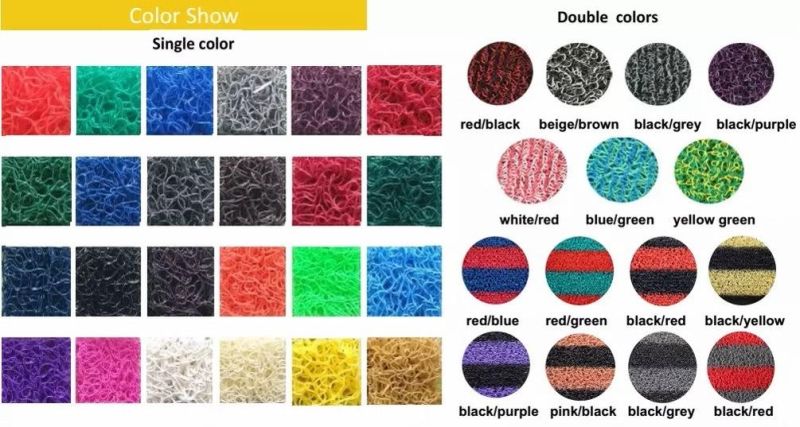 Easy Cleaning Wholesale 3D C PVC Cushion Foot Car Mat/Floor with Spike/Nail Backing