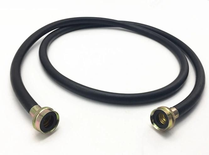 3/8" 6FT Black Washing Machine Hose with 3/4" Fittings