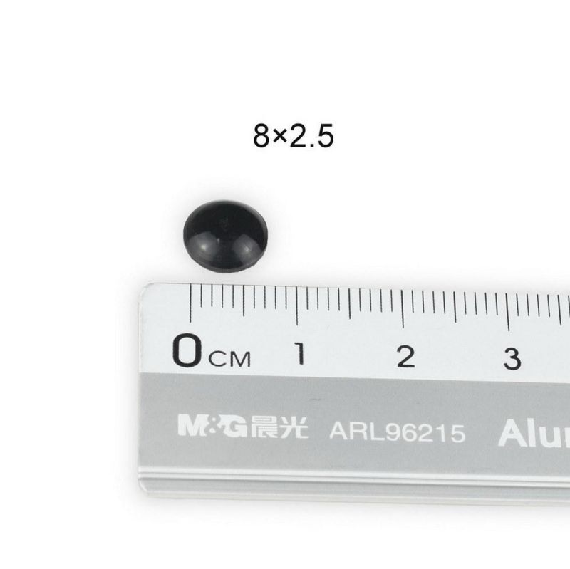 18 X 10 mm Rounded Self Adhesive Silicone Rubber Bumper Pads Anti Slip Bumpons