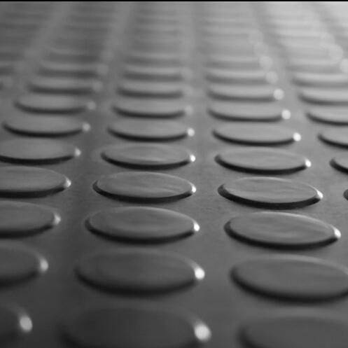 Anti-Slip Non-Slip Coin Stud Circular Rubber Flooring Mat Sheet