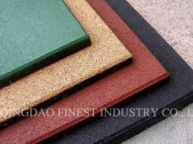 Anti Vibration Environmental Outdoors Playground Floor Rubber Tiles