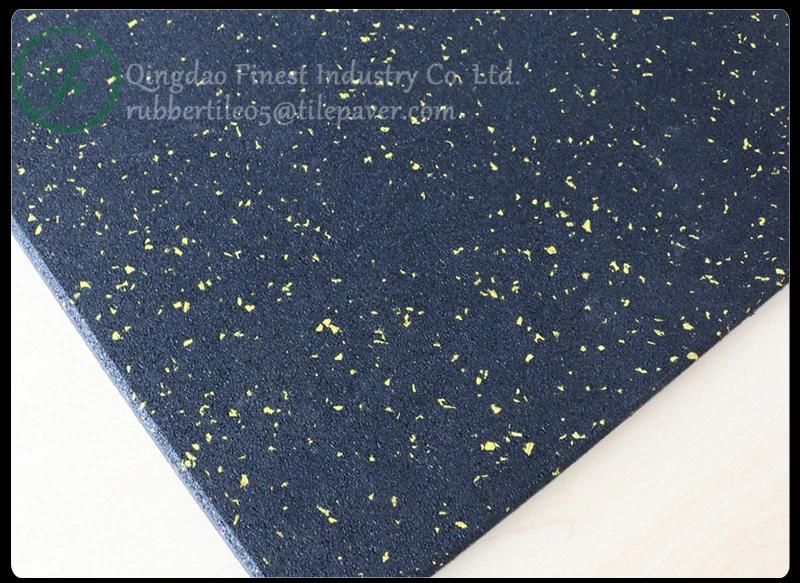 Factory Gym Rubber Flooring Fitness Mats Rubber Sheet SGS Fire Rating Certificates ISO9001