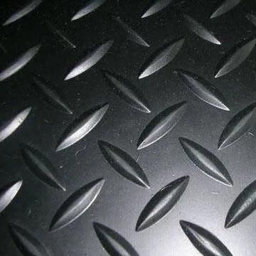 Anti Slip Willow/Diamond Pattern Rubber Sheet Flooring in Roll for Workshop / Factory / Basement / Garage