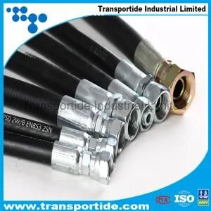 High Quality En853 1sn High Pressure Flexible Steel Wire Braided Rubber Hydraulic Hose