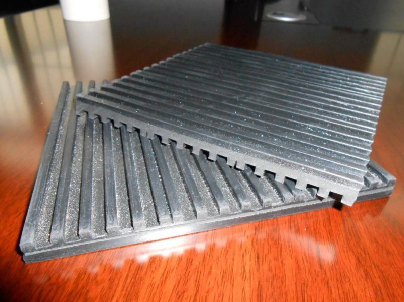 Anti Vibrate Rubber Pad, Shock Absorber Mat, Rubber Mat with Black Color
