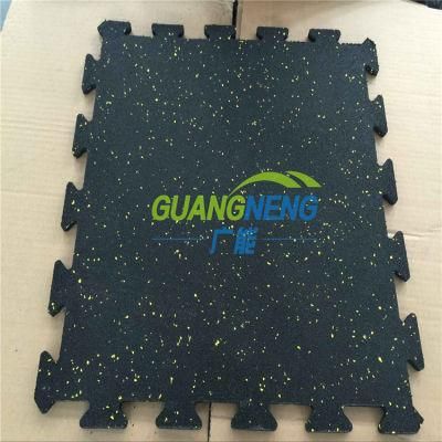 Interlocking Gym Sports Rubber Flooring /Square Rubber Tile