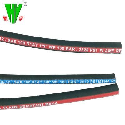 Flame Resistant High Pressure Hoses DIN En853 1sn Hydraulic Hose Pipe for Backhoe