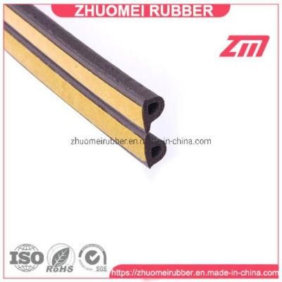 Sound Insulation Wooden Door Seal EPDM Rubber Weatherstrip