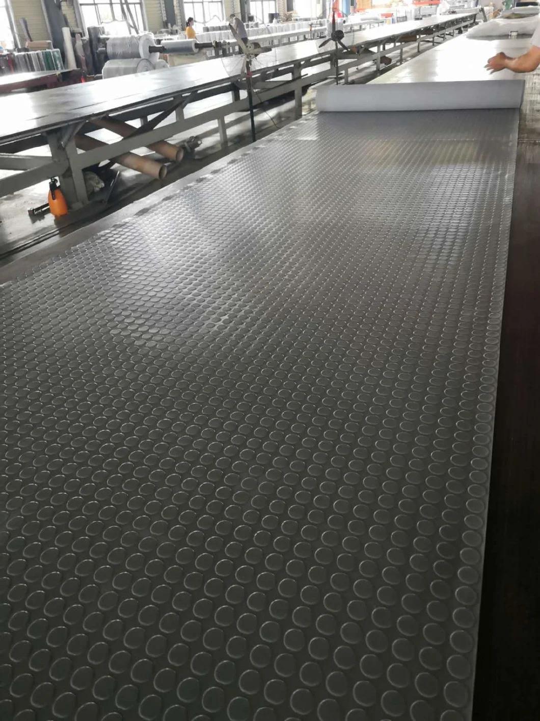 Anti Slip Waterproof Coin Round Button Rubber Mat / Rubber Floor / Rubber Sheet
