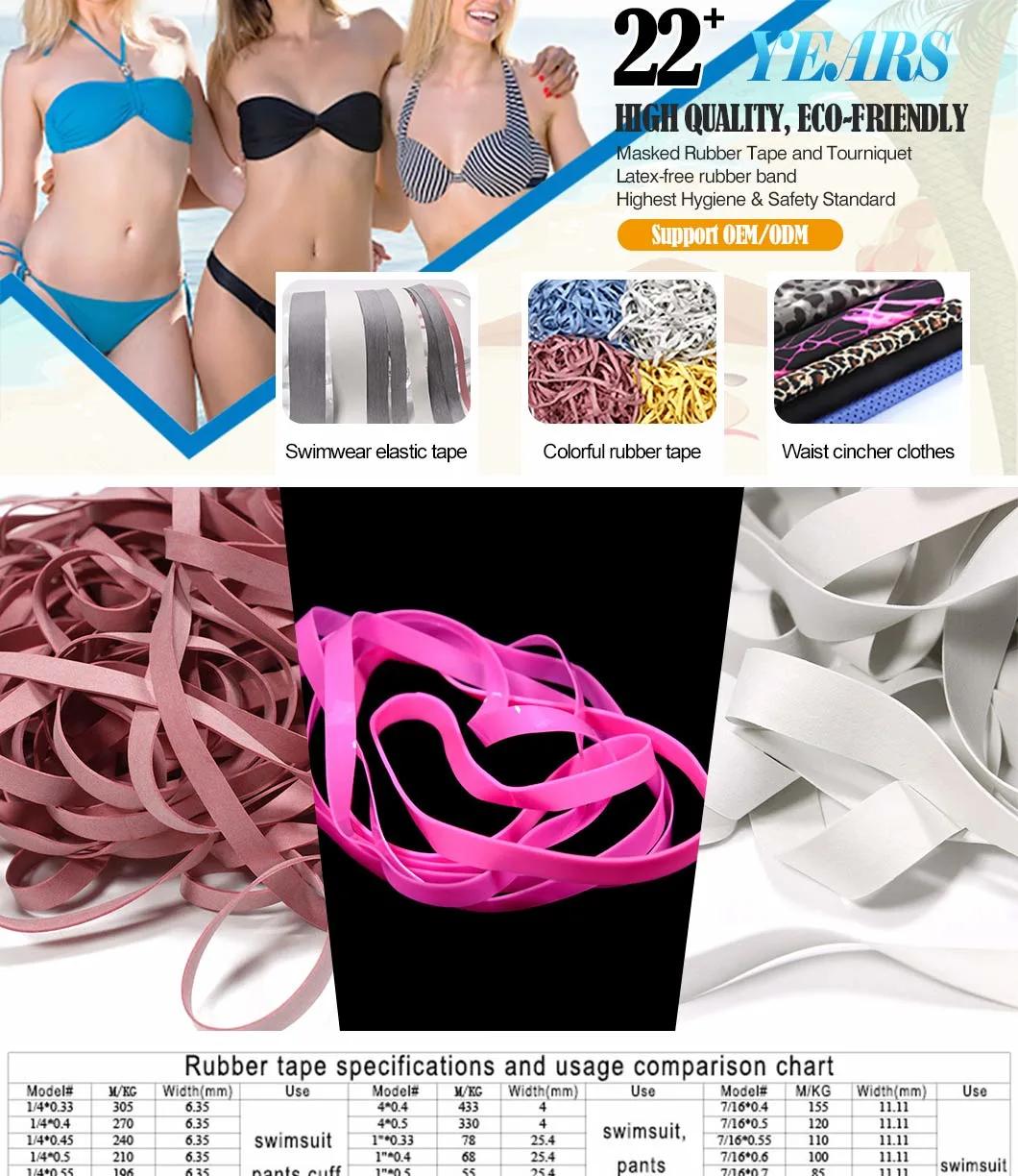 Custom Rubber Bands 5mm/6mm/7mm/8mm/9mm/10mm/15mm/20mm Latex Rubber Band for Waistband