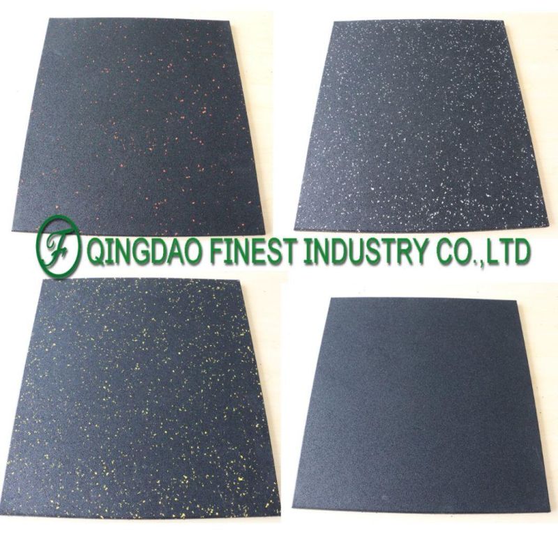 Hot Selling Sound Deadening Acoustic Solid Gym Rubber Flooring Tiles