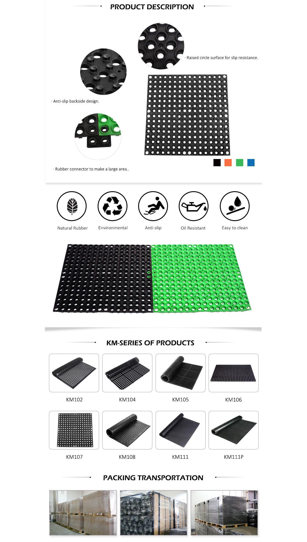 Cheap Non Slip Porous Ring Anti Skid Anti Fatigue Safety Boat Deck Marine Rubber Mat