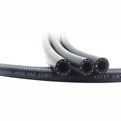 ID 7.94 mm 5/16 Fuel Injection Hose Black Rubber with SAE J30r9