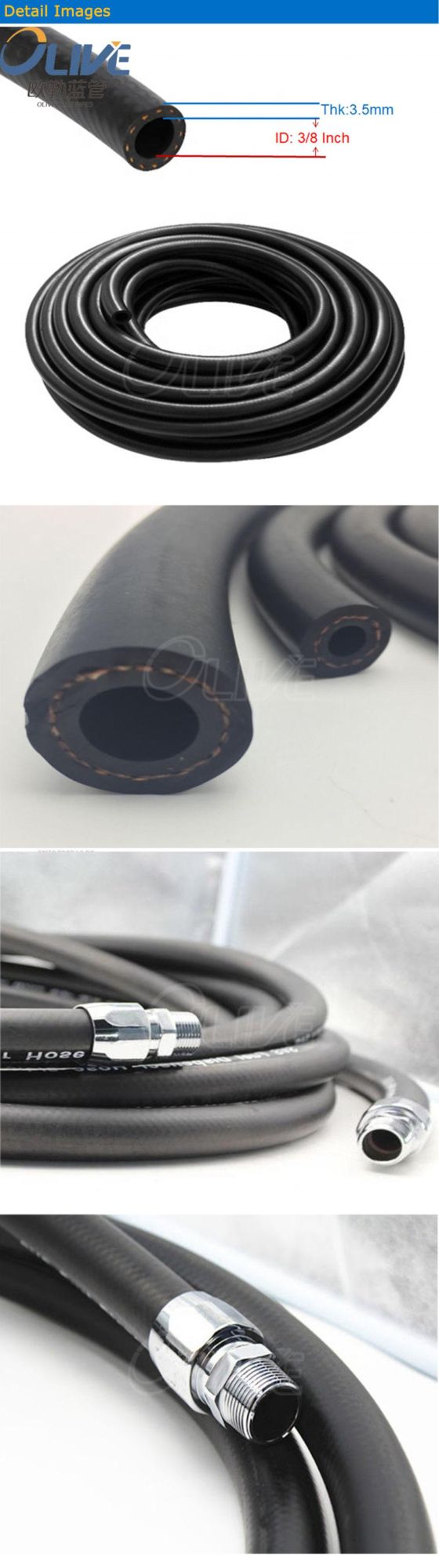 Flexible Oil Resistant SAE 30r7 Diesel Fuel Dispenser Hose Pipe