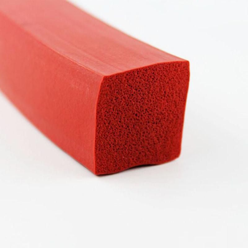 Rectangle Shape Sponge Silicone Seal Strip with or Without Adhesive