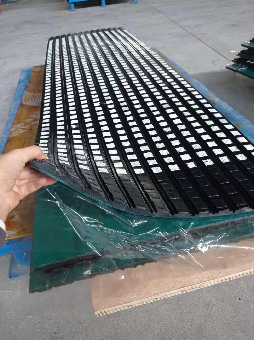 Conveyor Pulley Lagging Diamond Rubber Coated Pulley Rubber Lagging Sheet