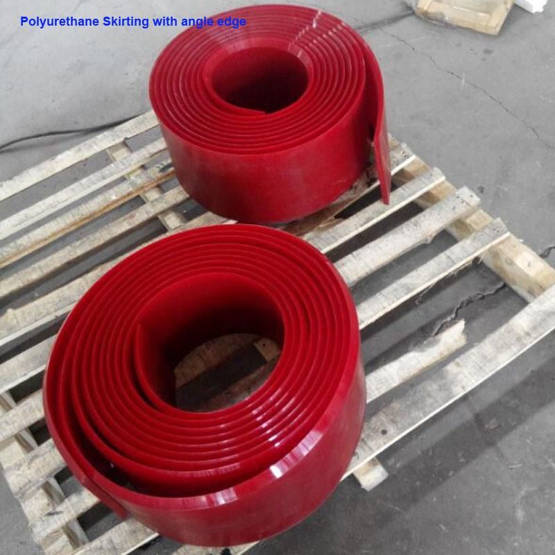 Orange Conveyor Belt Polyurethane Rubber Skirting Board