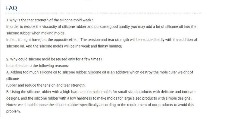 Hot Selling RTV Moulding Silicone Rubber Suppliers for Mold Making
