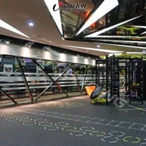 EPDM Interlocking Rubber Flooring Mat for Gym Weight Room