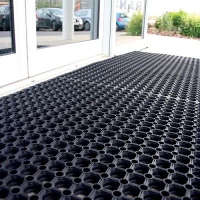 Factory Price Anti Slip Anti Fatigue Perforated Drainage Holes Rubber Mat with 1000mm*1500mm