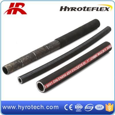 High Quality Wires Reinforced 5000psi Hydraulic Hose SAE 100r9, R12, DIN En856 4sp, 4sh