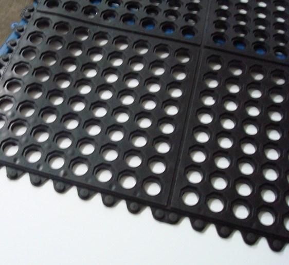 Waterproof Holes Hollow Interlock Rubber Kitchen Floor Mats