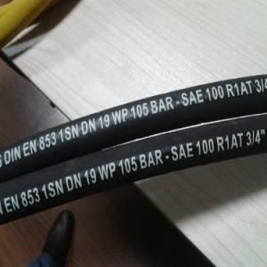 High Quality and High Pressure Cloth Surface Rubber Hydraulic Hose 1sn /2sn