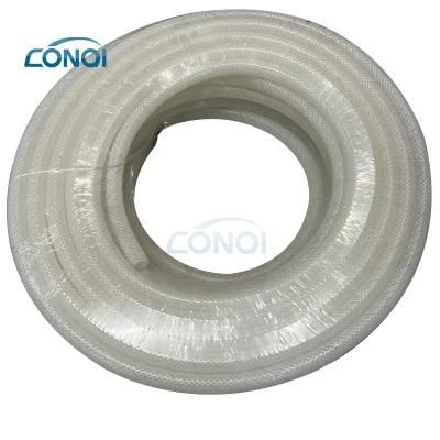 Reinforced Food Grade Smooth Braided Silicone Rubber Tubes Hose