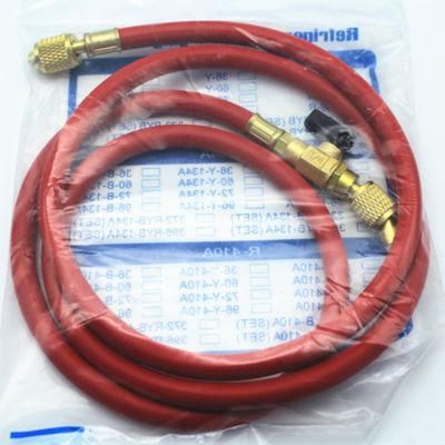 Flexible 1/4&quot; R410A Gas Charging Hose with Compact Ball Valve