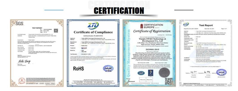 High Quality Custom Molded Rubber Products with Different Material/Type