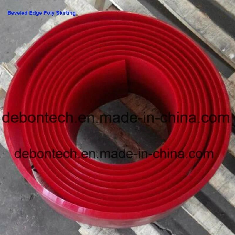 30m Duro 70A Sheet Polyurethane Skirting Roll for Conveyor Dust Control