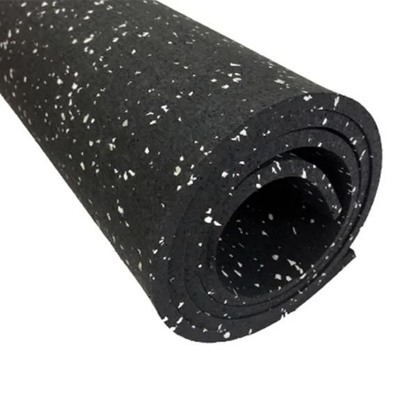 Durable Gym Rubber Flooring Roll with EPDM Speckles Rubber Carpet