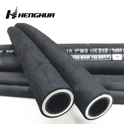 Industrial High Pressure Hydraulic Hose Assembly with Fitting Rubber Hose
