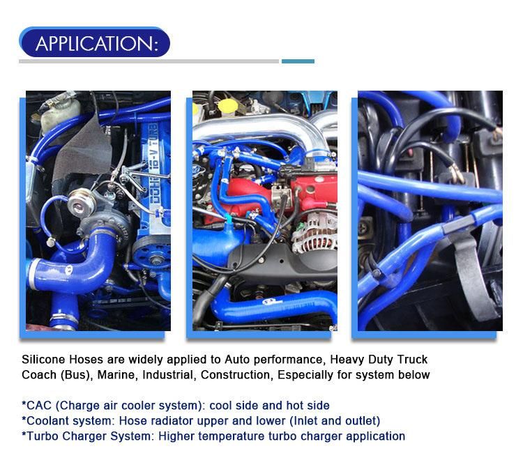 Colorful Auto Silicone Radiator Elbow Hose Tube