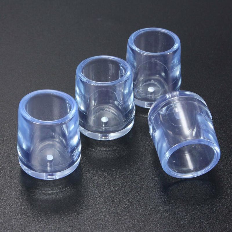 Transparent Protective Cover Chair Foot/Rubber Chair Foot Covers/Non-Slip and Noise Reduction Feet Leg Cap