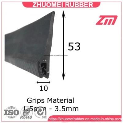 Rubber Edge Trim Seal Finned Hard Rubber for Car Boot