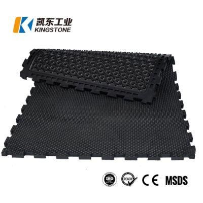 Interlocking Cow Cubicle Rubber Floor Mat