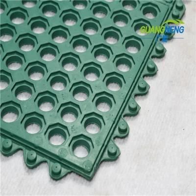 Interlocking Residential Anti Skid Rubber Mats with Holes