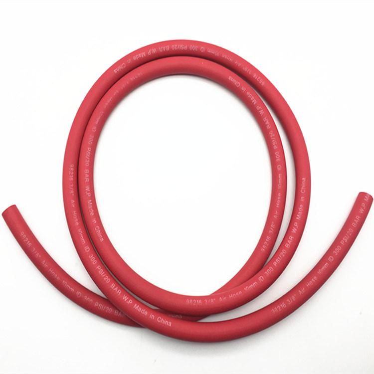 3/16" to 1" Red Abrasion Resistant Compressor Rubber Air Hose