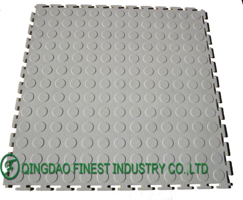 Interlocking Waterproof Removable Anti-Slip PVC Garage Floor Tile