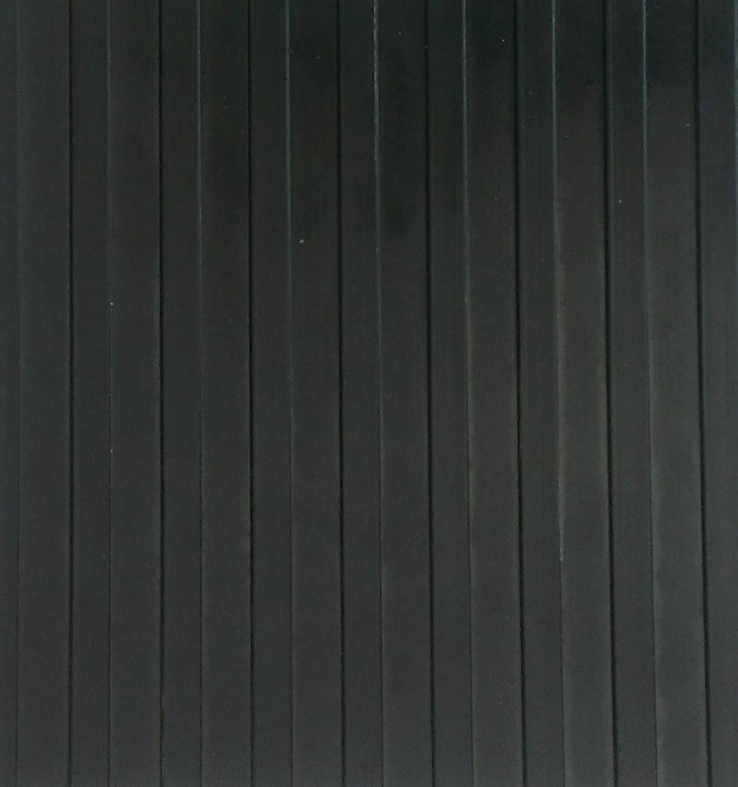 Anti - Slip Ribbed Rubber Mat Roll for Flooring