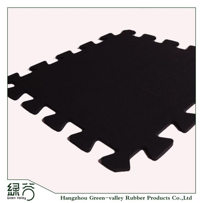 3-12mm Thick Colorful Interlocking Rubber Mats Rubber Tiles for Gym