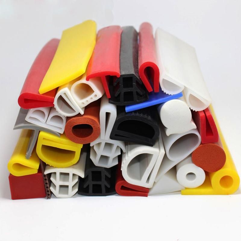 FDA Grade Solid Silicone Rubber Extruded Rectangle Seal 10X15mm