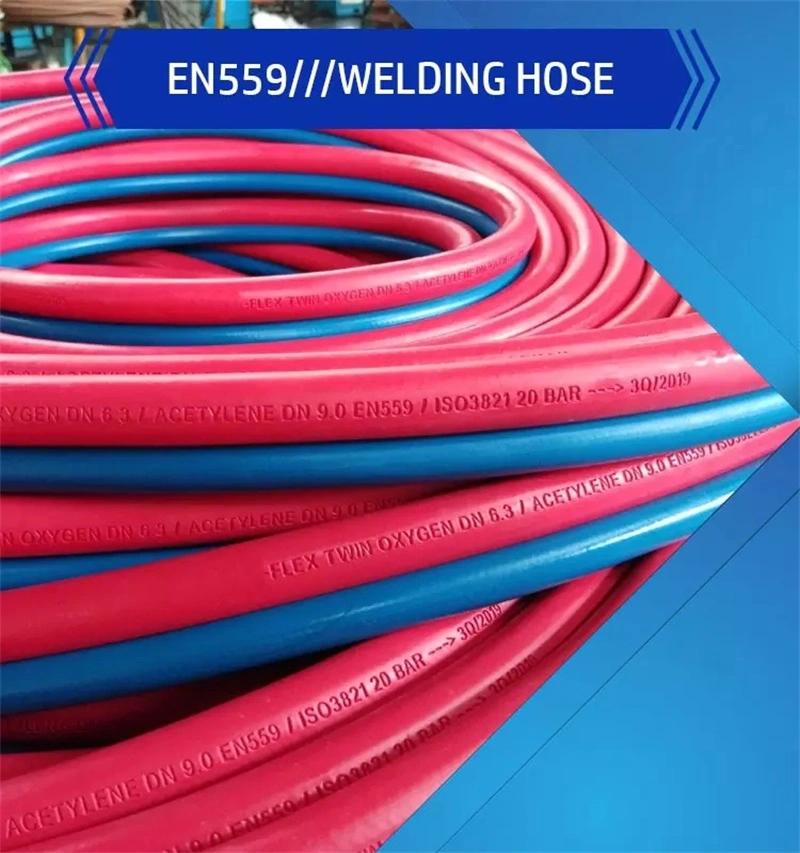Hot Sale Corrosion Resistant 2 Inch Oxygen and Acetylene Rubber Welding Hose Double Line