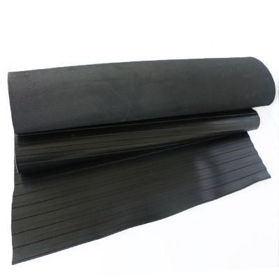 Commercial Wide Ribbed Non Slip Rubber Sheet Mat